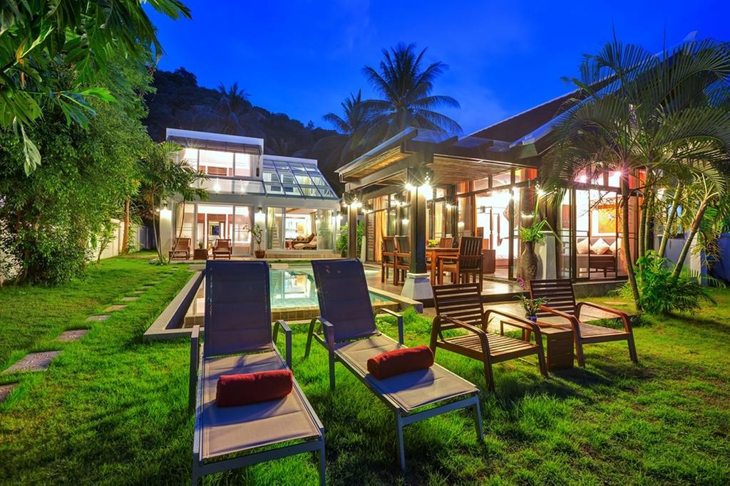 Emerald Sands - Beach Front 4 Bed Pool Villa サムイ島 部屋 写真