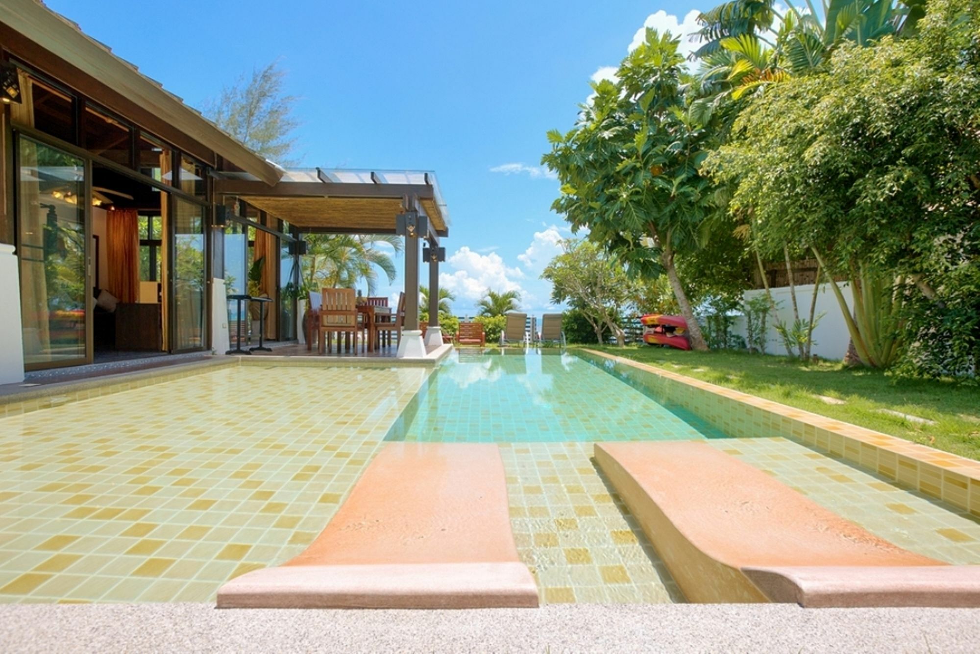 Emerald Sands - Beach Front 4 Bed Pool Villa サムイ島 エクステリア 写真